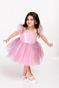 Birthday Girl Tutu Dress, Flower Birthday Girl Outfit,  Colorful Rainbow Girl Dress, Colorful Photoshoot Dress, Kids Clothing, Wedding Dress