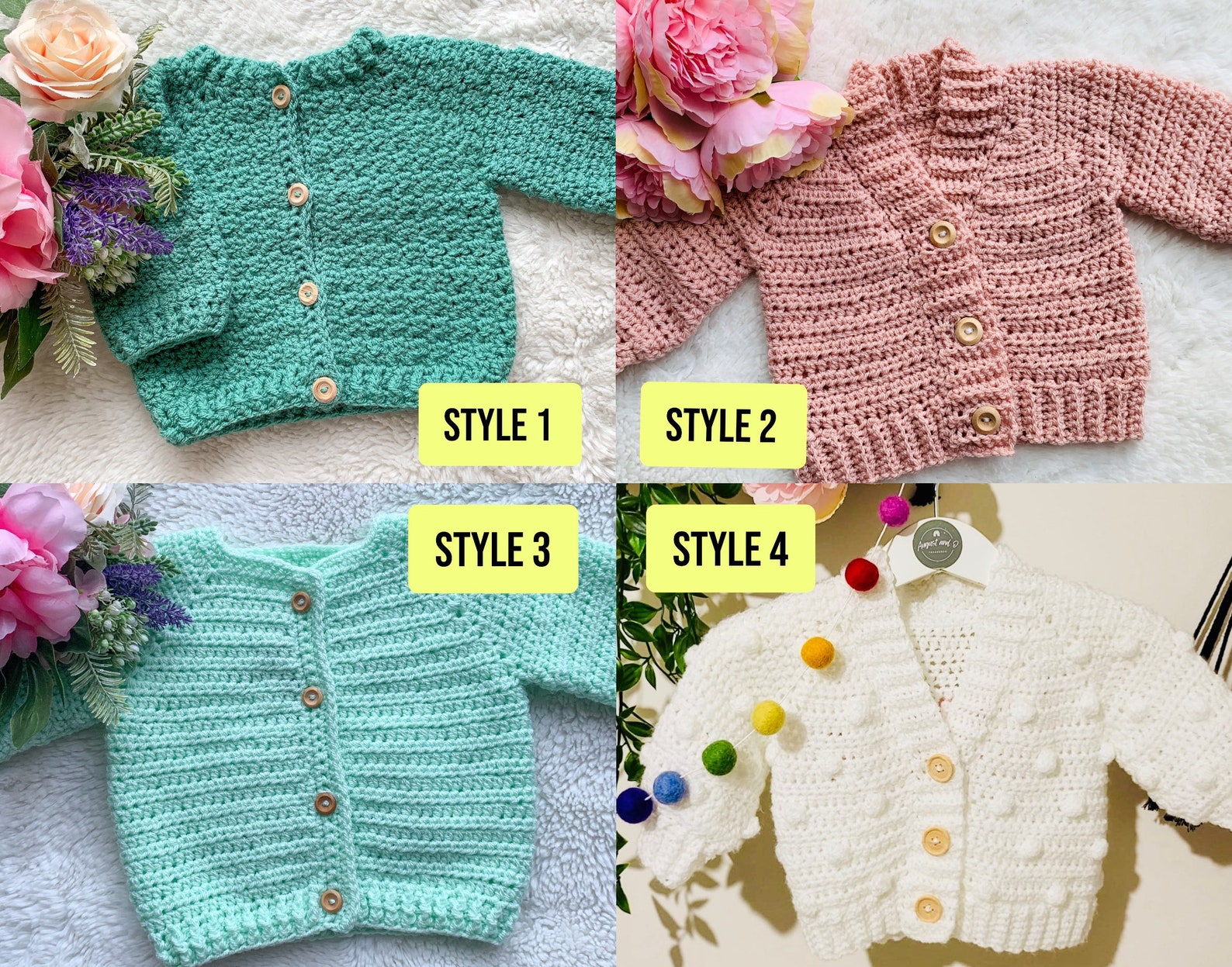 Personalised baby name cardigan handmade, new baby/first birthday gift, baby coming home outfit