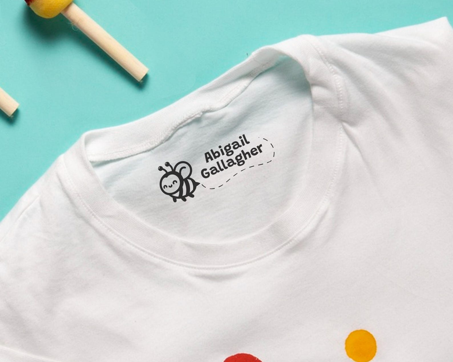 Clothing Name Stamp for Clothing Kids Fabric Stamp Non-Fading School Uniform Custom Stamp. Clothing Labels for Daycare Nursing Homes