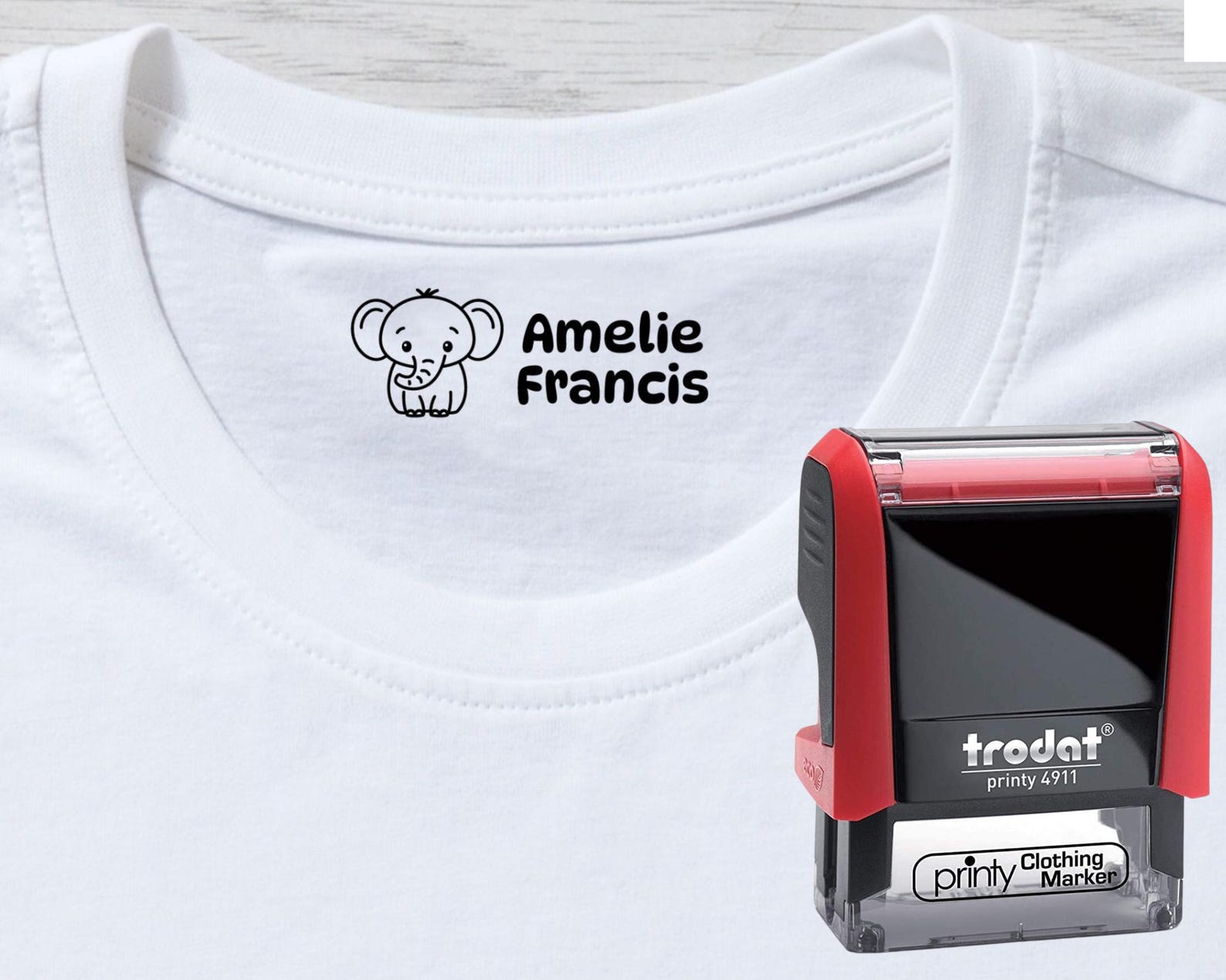 Clothing Name Stamp for Clothing Kids Fabric Stamp Non-Fading School Uniform Custom Stamp. Clothing Labels for Daycare Nursing Homes