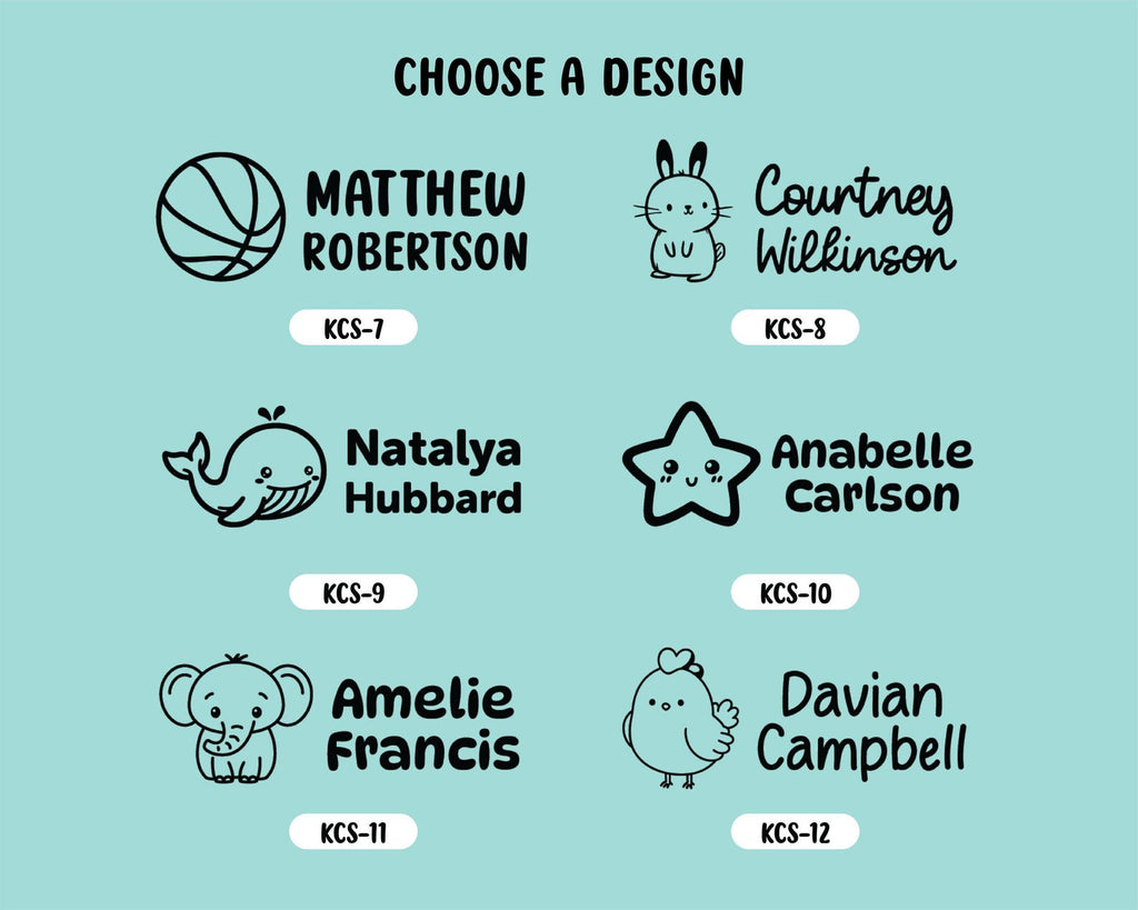 Clothing Name Stamp for Clothing Kids Fabric Stamp Non-Fading School Uniform Custom Stamp. Clothing Labels for Daycare Nursing Homes