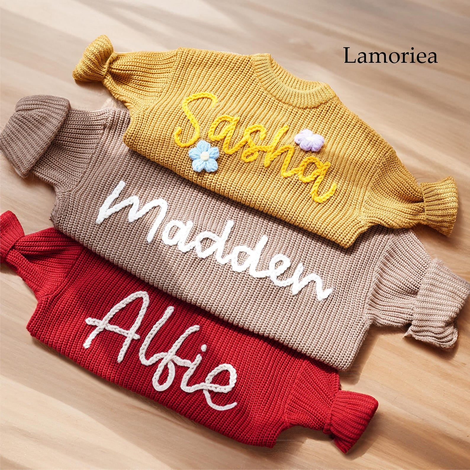 Hand Embroidery Sweaters, Custom Toddler Sweaters, Knit Sweater, Baby Jumper, Gifts for Daughters, Nursery Gifts, Baby Boy Gift, Baby Girl