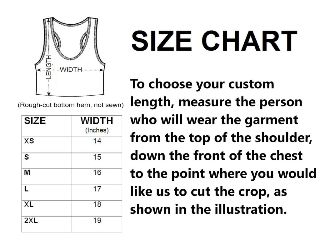Underboob Shirt Personalized Text Custom Length Cutoff Crop Top Lingerie