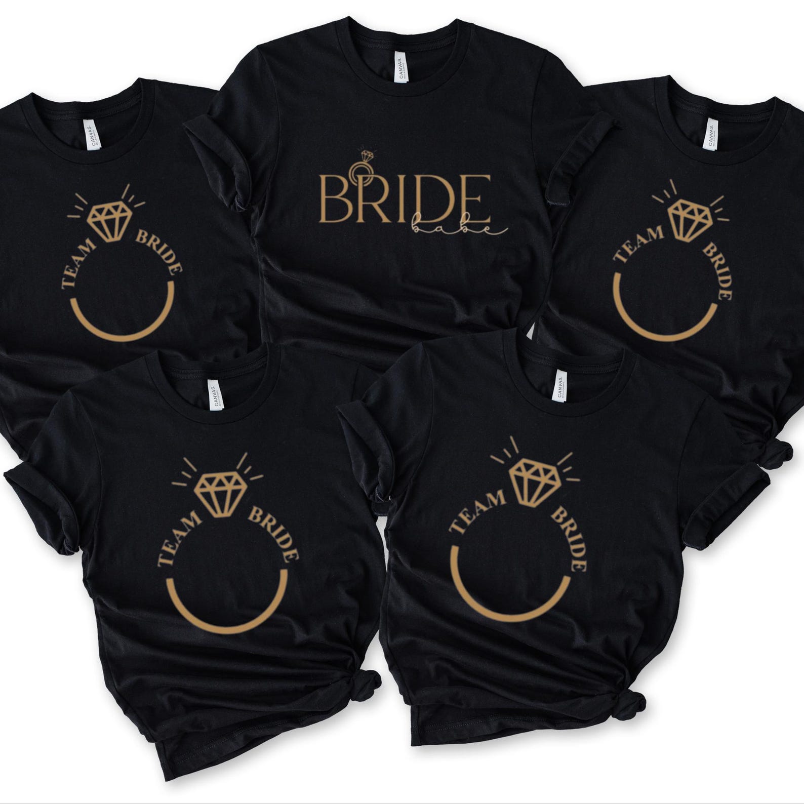 Bachelorette Party Shirts: Bride & Bridesmaid Matching Group Tees
