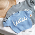 Hand Embroidery Sweaters, Custom Toddler Sweaters, Knit Sweater, Baby Jumper, Gifts for Daughters, Nursery Gifts, Baby Boy Gift, Baby Girl