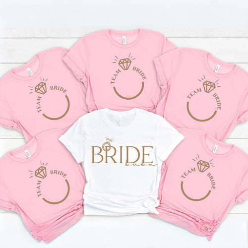 Bachelorette Party Shirts: Bride & Bridesmaid Matching Group Tees
