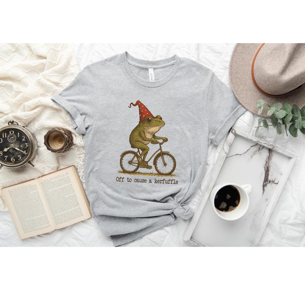 Off to Cause a Kerfuffle Frog Tshirt, Sarcastic Shirts, Funny Sayings, Adult Humor Shirt, Frog Meme Shirt, Mental Health Shirt, Funny Shirts