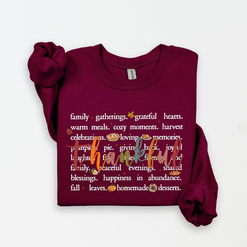 Thankful Sweatshirt, Thankful Shirt, Womens Thanksgiving Sweatshirt, Cute Thanksgiving Shirt, Fall Clothing, Thankful Family Shirts