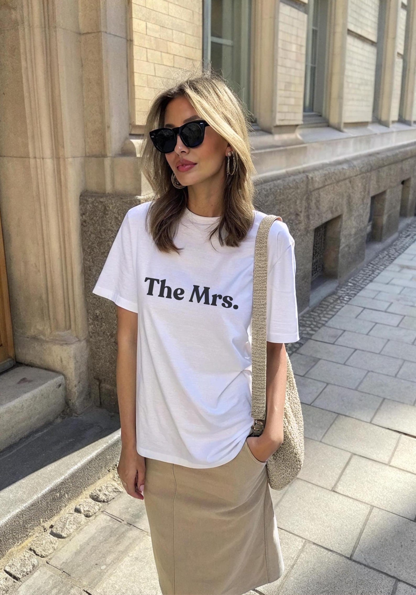The MRS T-Shirt – Custom Bride Tee, Wedding Gift for Her, Newlywed Shirt, Bridal Shower Gift, Honeymoon Top, Bachelorette Party Tee, Wifey