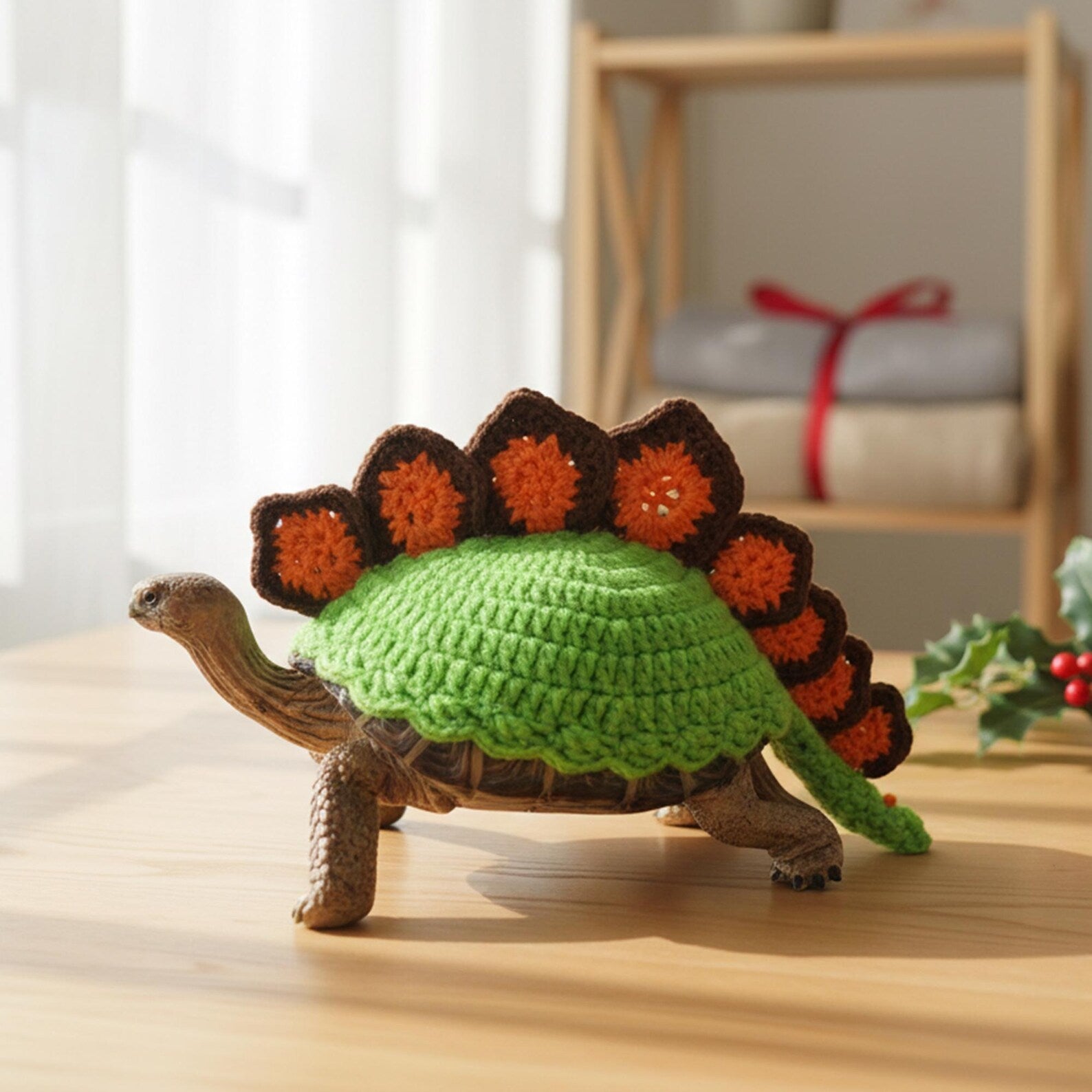 Handmade Turtle Sweater - Custom Dino-Themed Pet Clothing, Cozy Turtleneck for Turtles, Unique Pet Apparel, Perfect Gift for Pet Lovers
