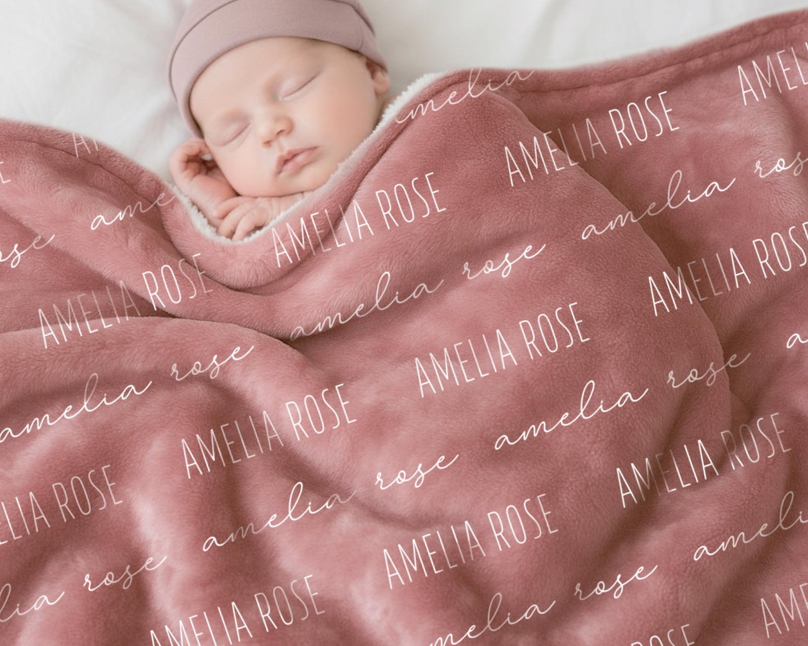 Custom Baby Blanket with Name, Personalized Name Blanket, Newborn Hospital Blanket, Custom Baby Gift, Baby Name Swaddle