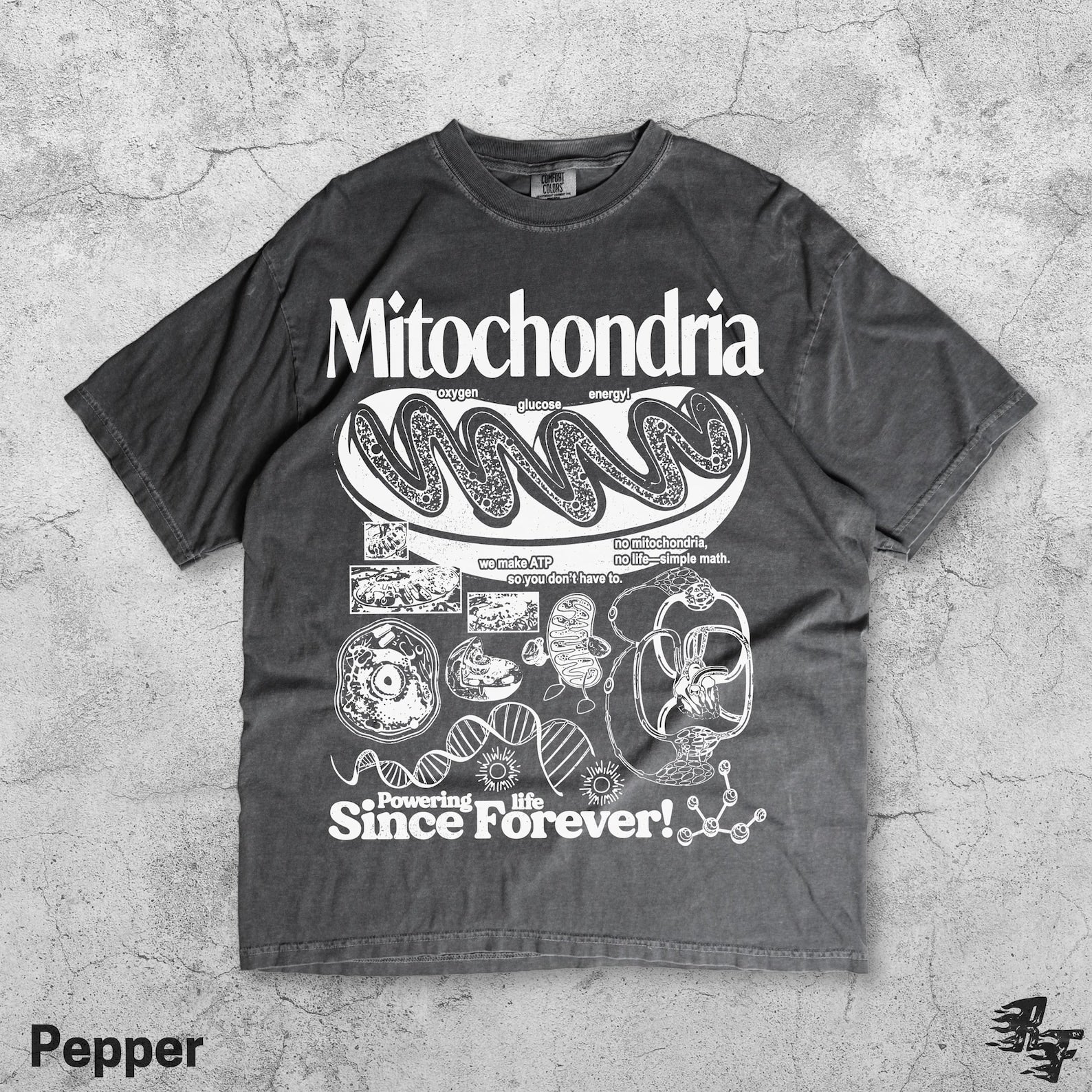 Mitochondria Vintage Science T-Shirt, Retro Biology Graphic Tee, 90s Academic Cell Diagram Shirt, Geek Lab Humor Top, STEM Learning Gift