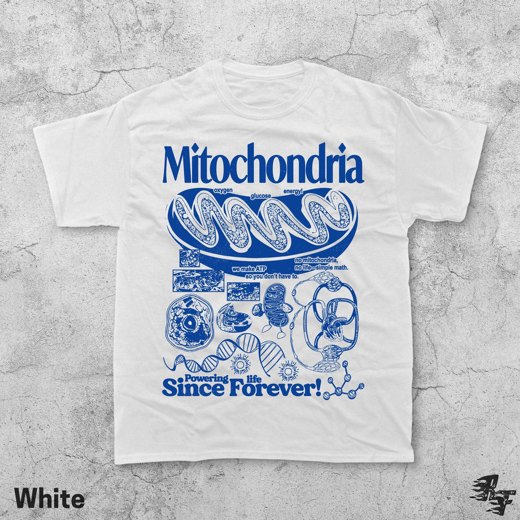 Mitochondria Vintage Science T-Shirt, Retro Biology Graphic Tee, 90s Academic Cell Diagram Shirt, Geek Lab Humor Top, STEM Learning Gift
