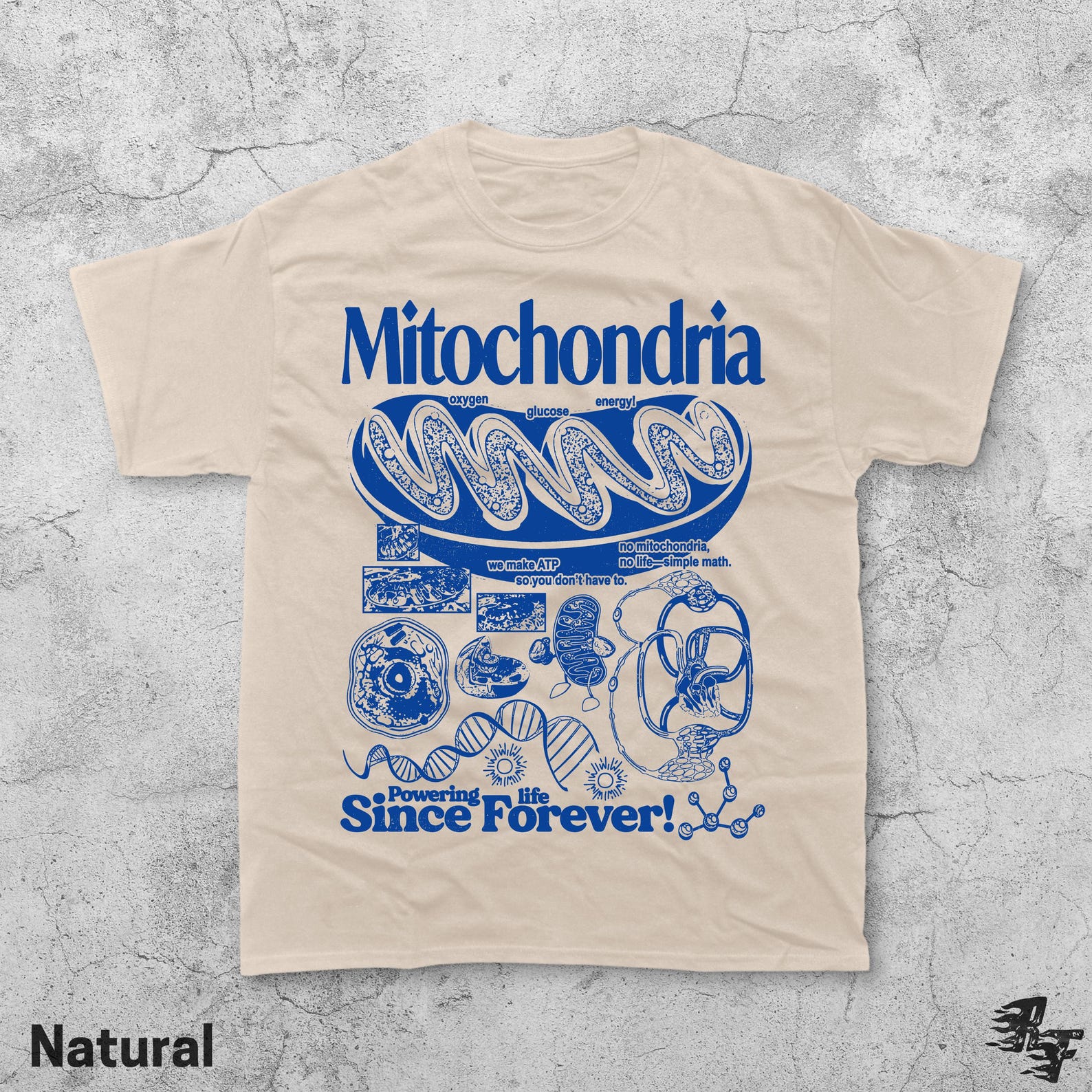 Mitochondria Vintage Science T-Shirt, Retro Biology Graphic Tee, 90s Academic Cell Diagram Shirt, Geek Lab Humor Top, STEM Learning Gift