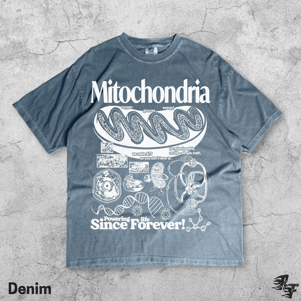 Mitochondria Vintage Science T-Shirt, Retro Biology Graphic Tee, 90s Academic Cell Diagram Shirt, Geek Lab Humor Top, STEM Learning Gift