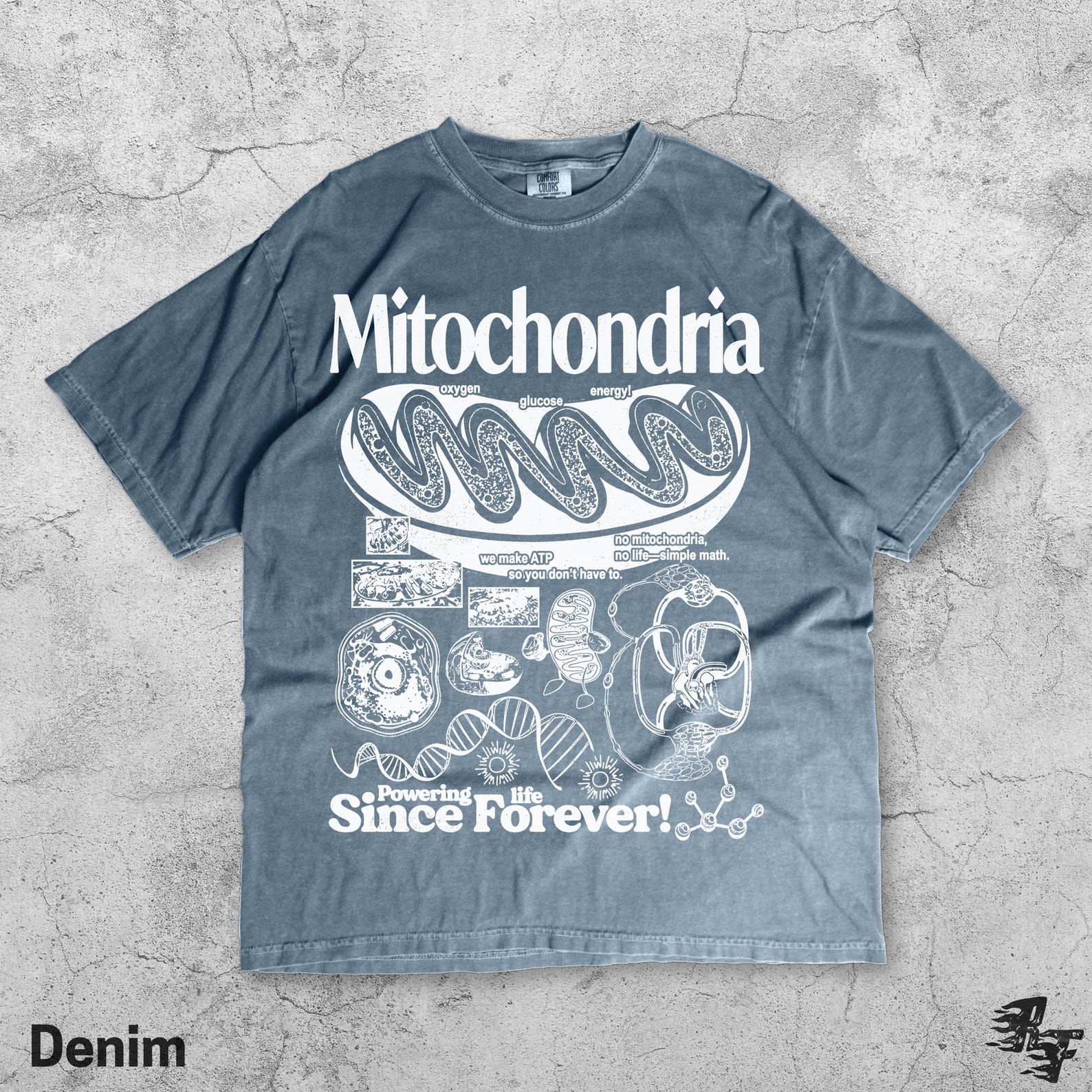 Mitochondria Vintage Science T-Shirt, Retro Biology Graphic Tee, 90s Academic Cell Diagram Shirt, Geek Lab Humor Top, STEM Learning Gift