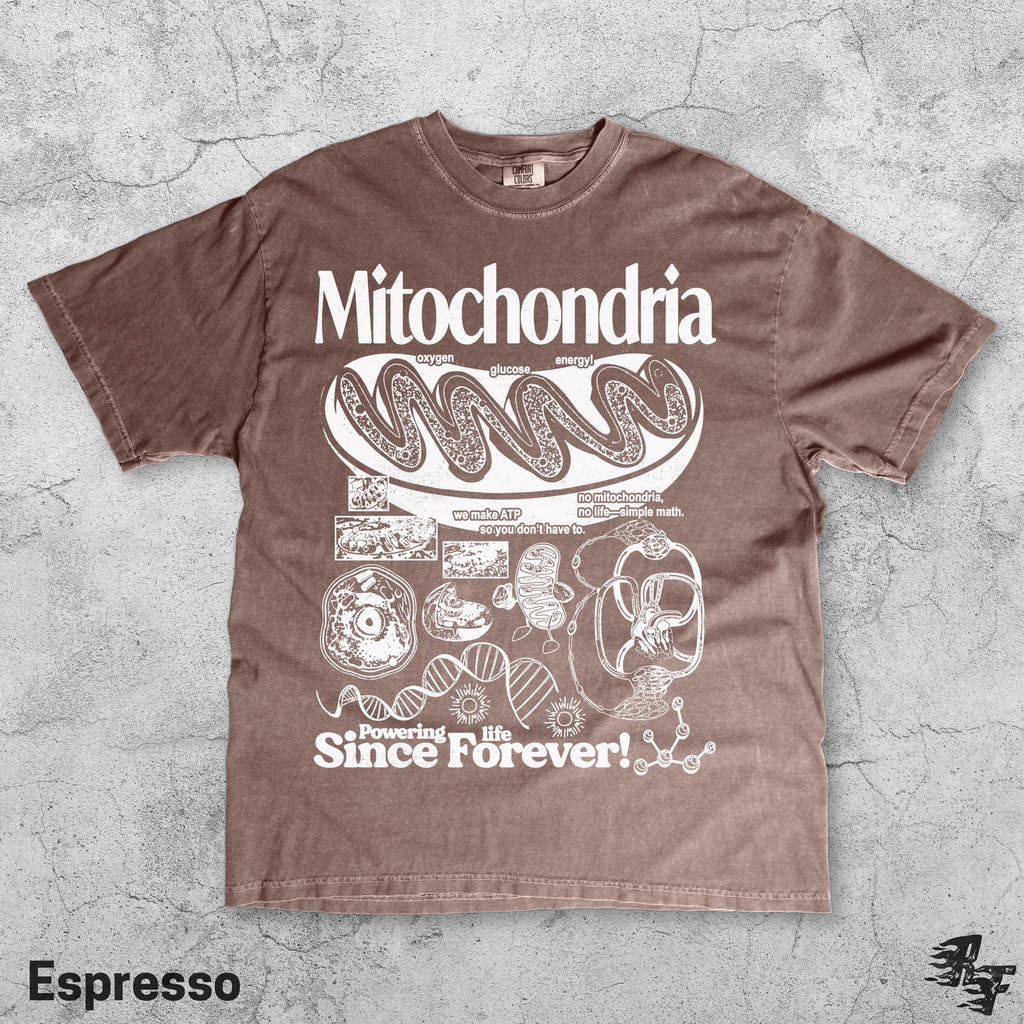Mitochondria Vintage Science T-Shirt, Retro Biology Graphic Tee, 90s Academic Cell Diagram Shirt, Geek Lab Humor Top, STEM Learning Gift