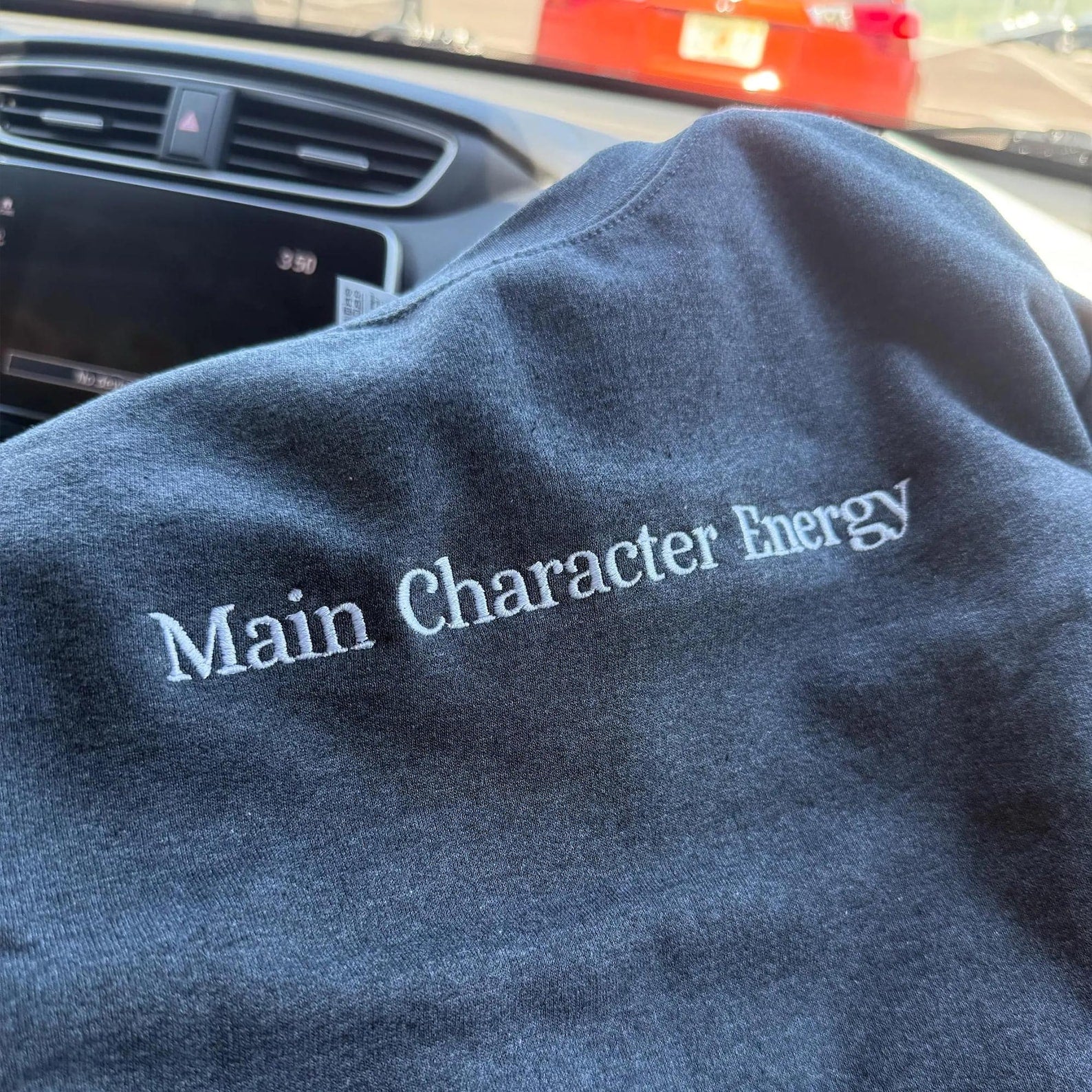 Sweatshirts Embroidery Custom - Personalized Your Text Logo Sweatshirt - Minimalist Anniversary Birthday Wedding Couple Gift