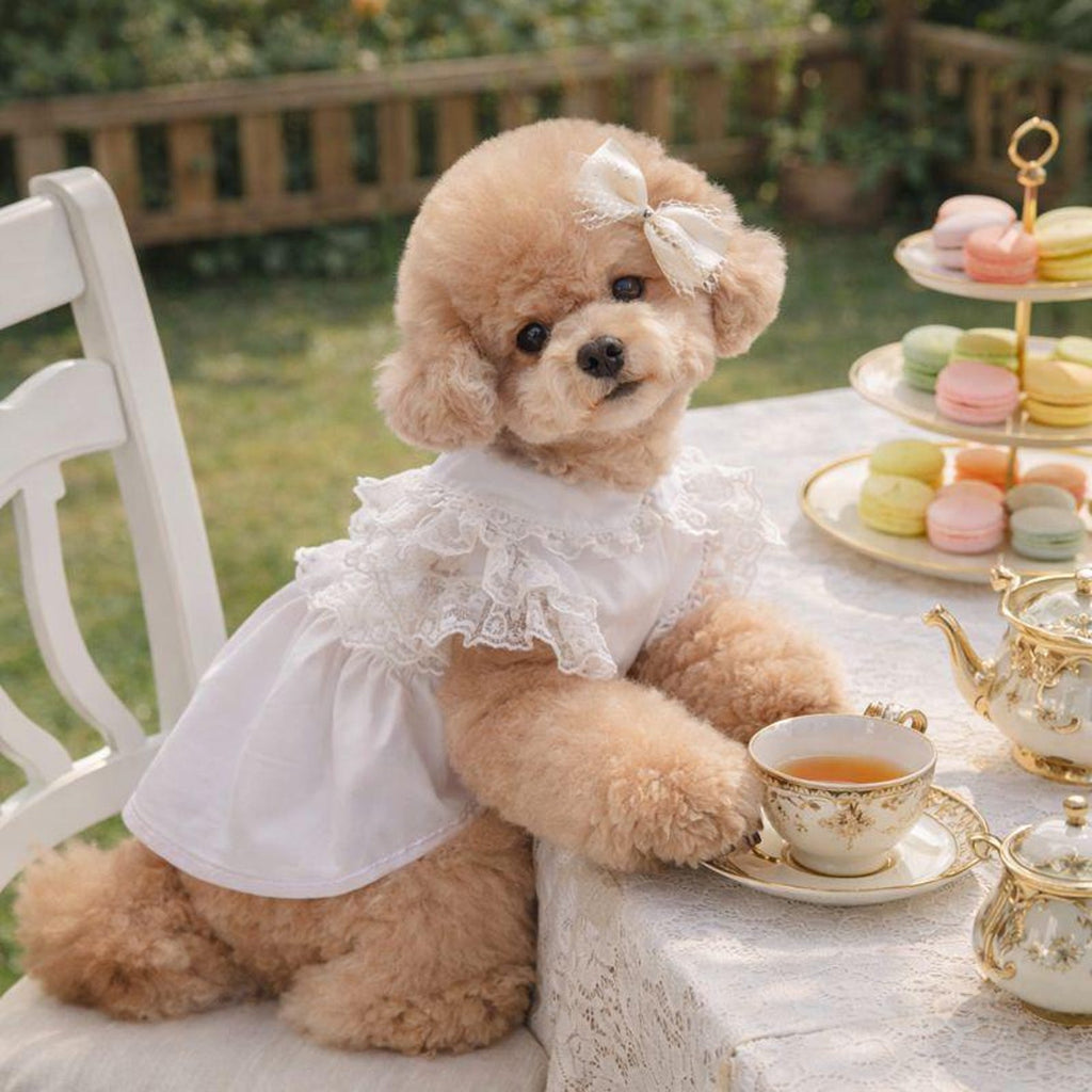 Pink pet princess dresses,pet birthday dresses,pet clothing,lace embellishments,summer pet clothing, small dog dresses,gifts for pet lovers