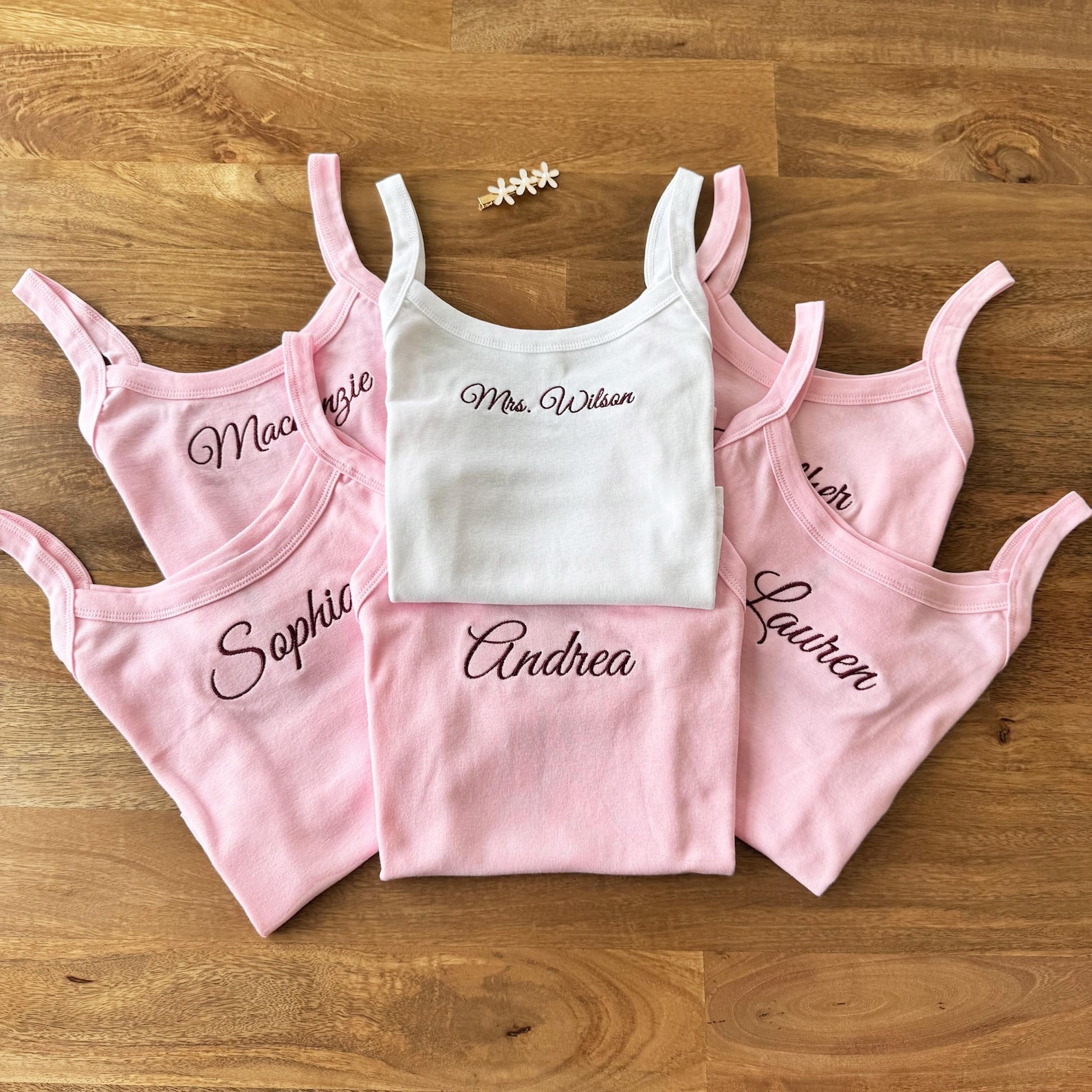 Embroidered Bride Crop Tank Top, Personalized Bride Shirt, Engagement Gift, Bride To Be Gift, Bridal Shower Gift