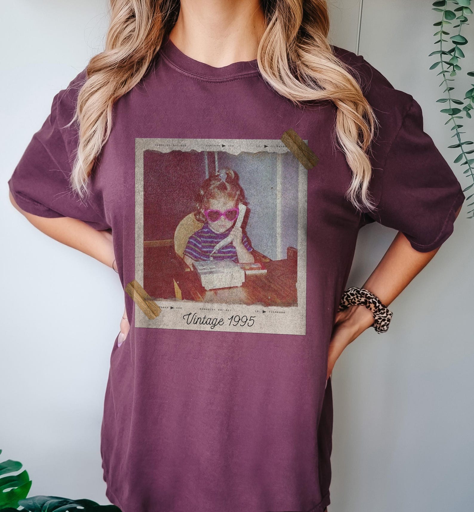 Custom Vintage Photo And Year, Custom Shirt With Picture Personalized 30th Birthday Gift Vintage 30th Birthday Party Vintage Est 1996 Shirt