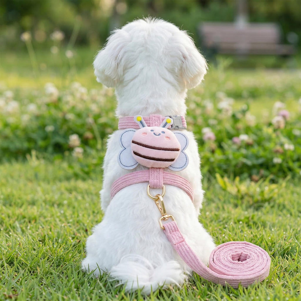 Pet vests with a bee-shaped harness,small dog leash,pet vests,pet clothing,dog clothes,dog mom,dog dad,cat dad,cat mom,gifts for pet lovers