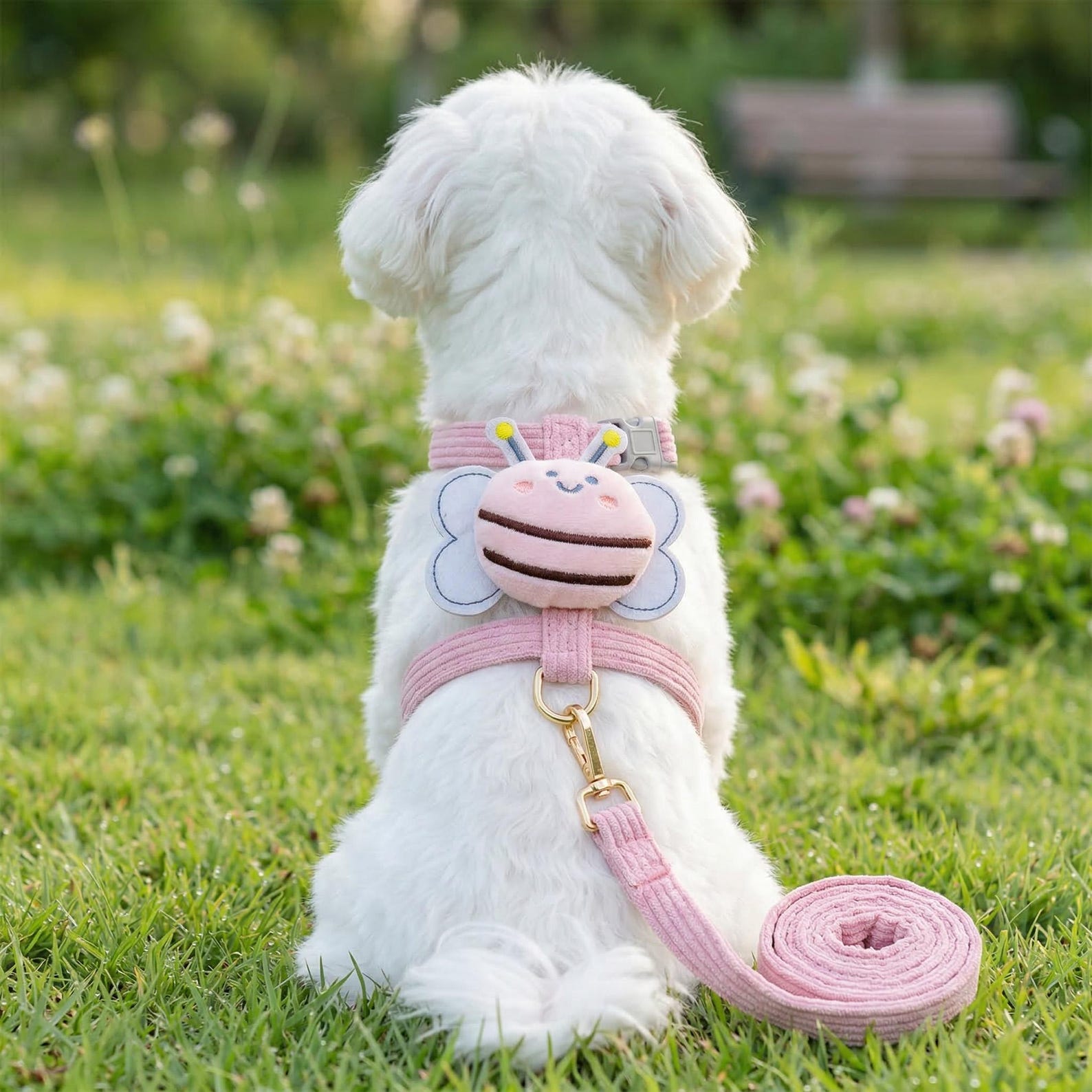 Pet vests with a bee-shaped harness,small dog leash,pet vests,pet clothing,dog clothes,dog mom,dog dad,cat dad,cat mom,gifts for pet lovers