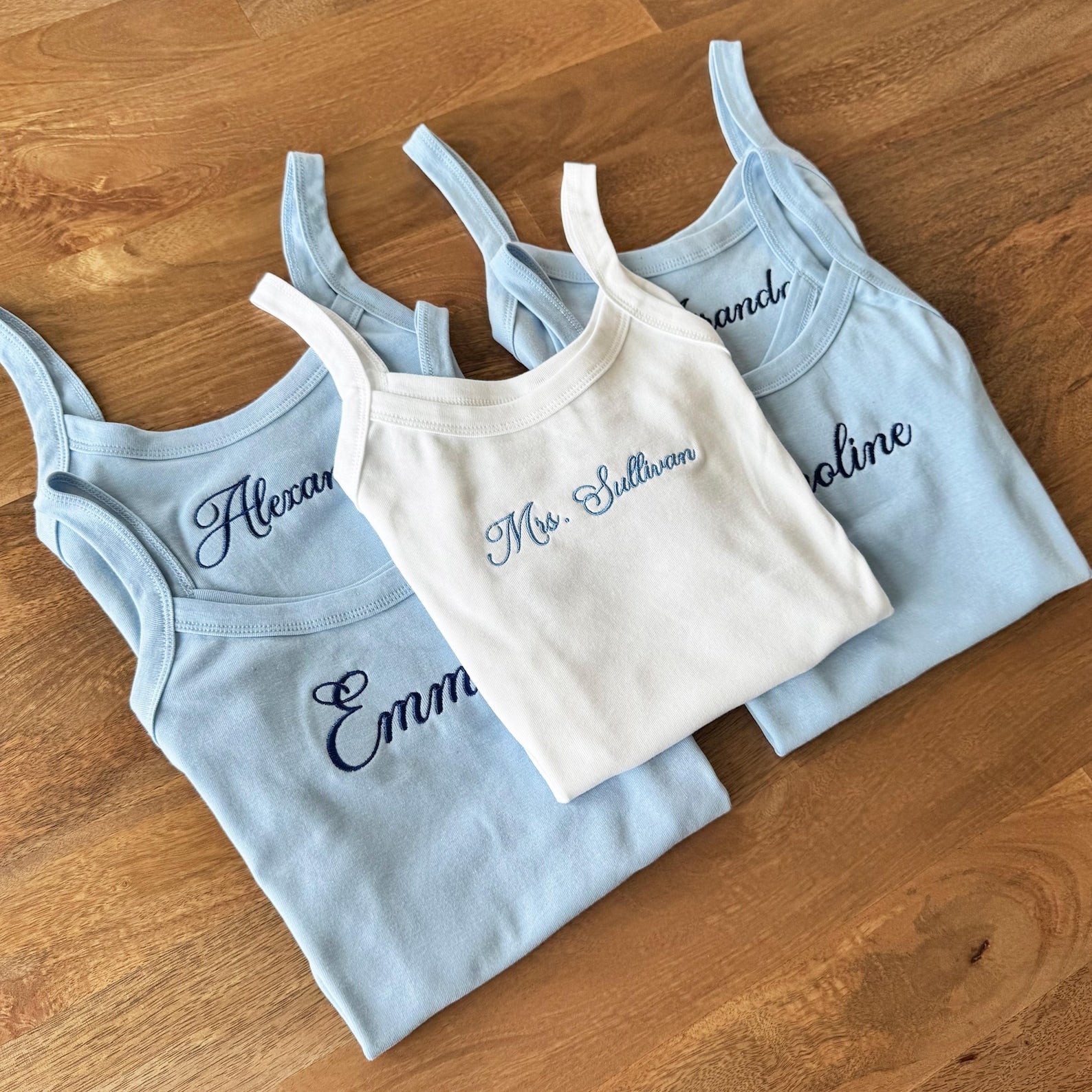 Embroidered Bride Crop Tank Top, Personalized Bride Shirt, Engagement Gift, Bride To Be Gift, Bridal Shower Gift