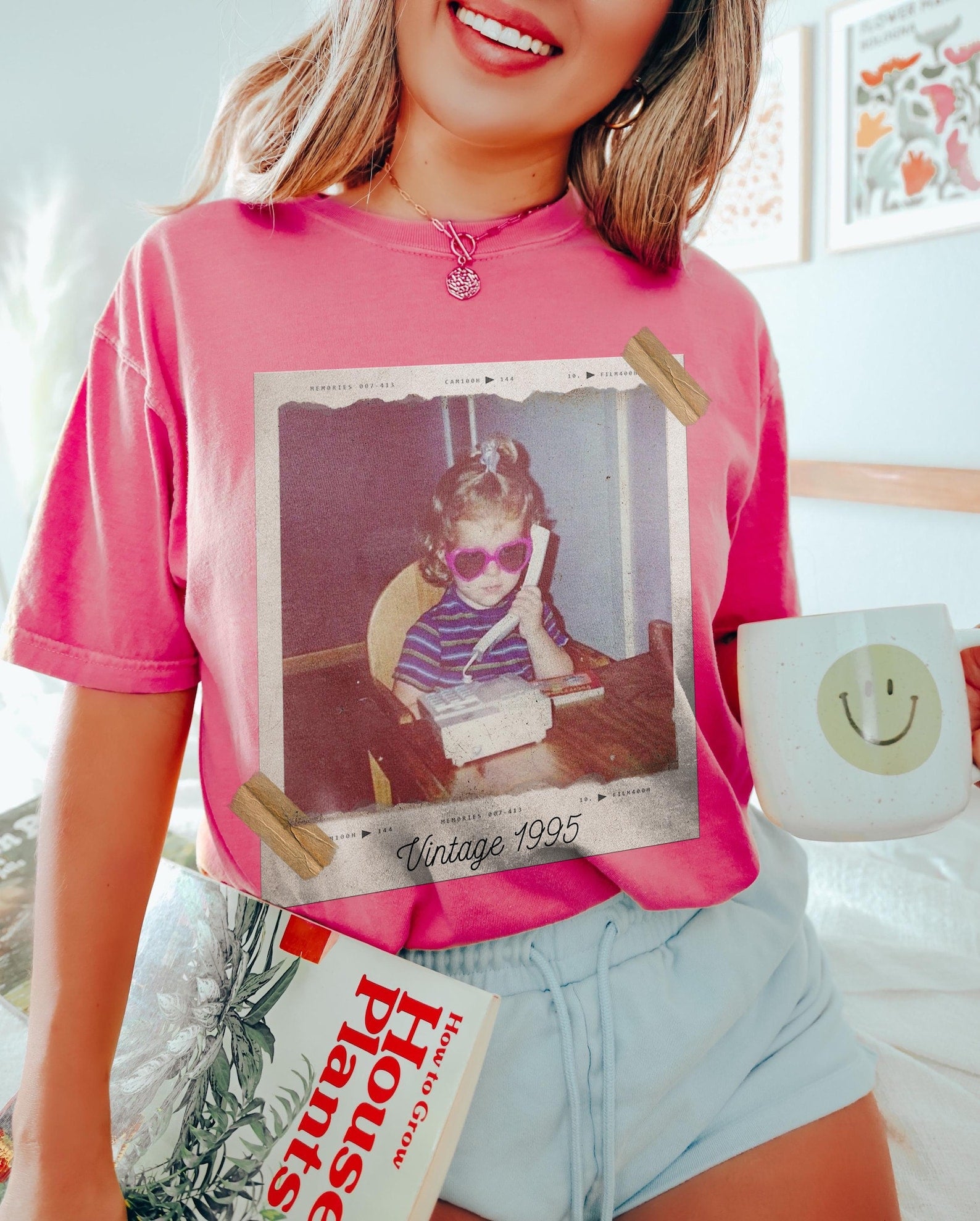 Custom Vintage Photo And Year, Custom Shirt With Picture Personalized 30th Birthday Gift Vintage 30th Birthday Party Vintage Est 1996 Shirt