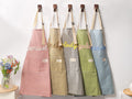Custom Striped Cooking Apron with Pocket,Name Kitchen Apron,Gift for Cooking