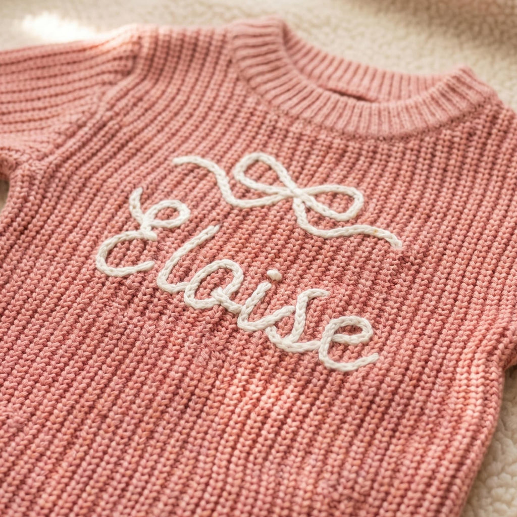 Hand Embroidered Name Baby Romper Set,Personalized Outfit, Baby Girl Romper, Coming Home, Embroidered Newborn Gift