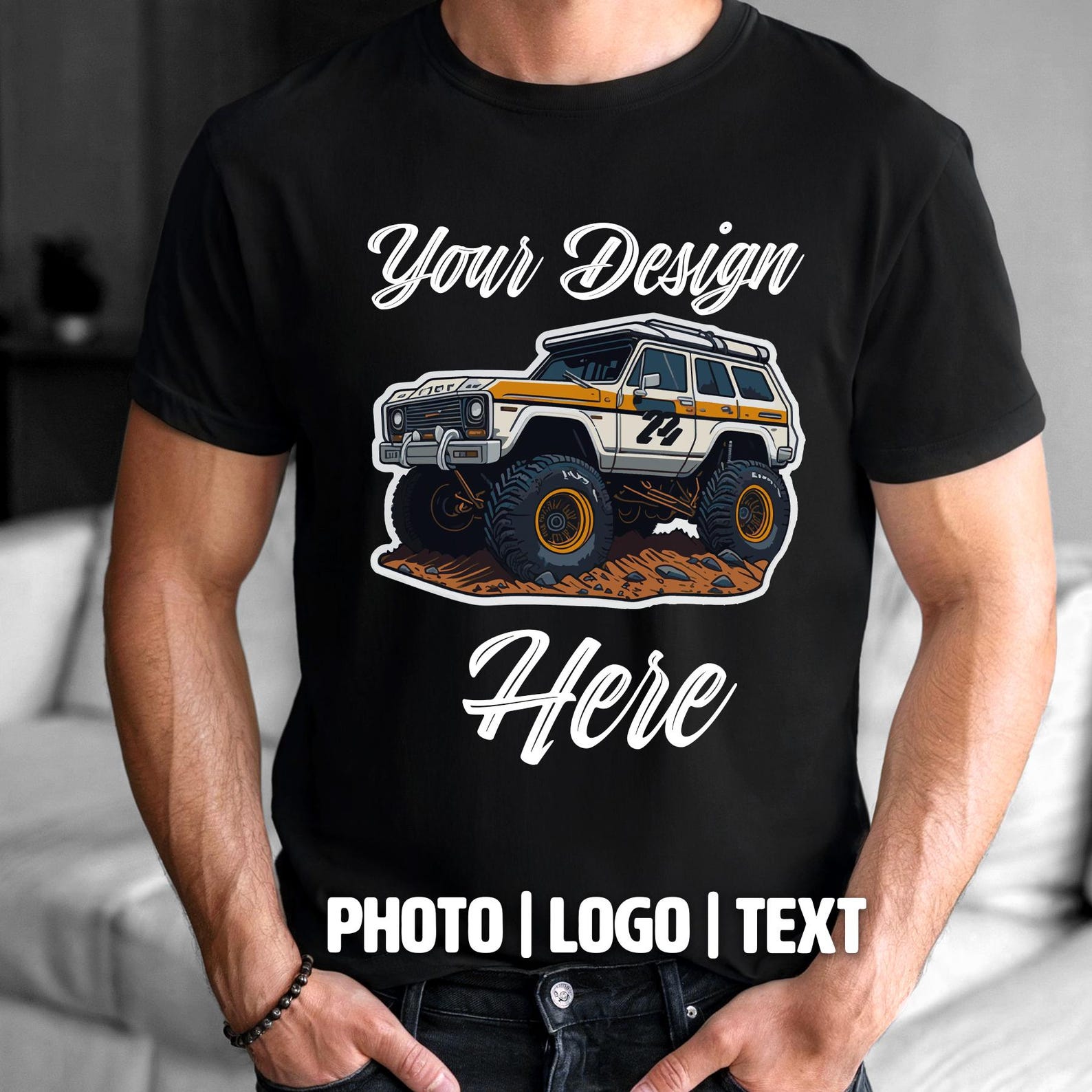 Personalized Photo T-Shirt: Custom Image, Text, Logo, Wholesale Business T-Shirt, Special Event Tees, Unisex