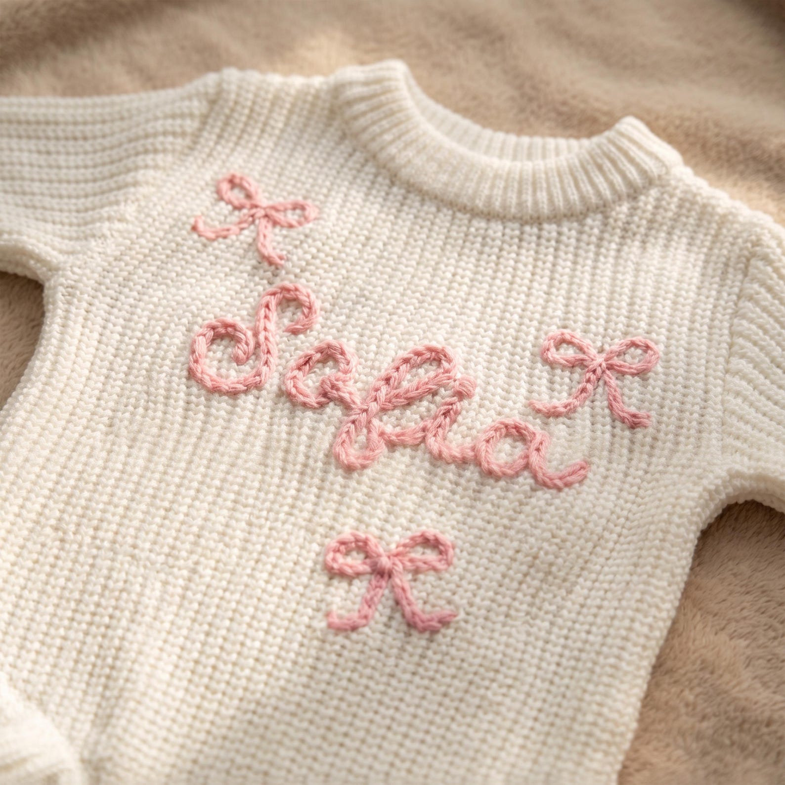 Hand Embroidered Name Baby Romper Set,Personalized Outfit, Baby Girl Romper, Coming Home, Embroidered Newborn Gift