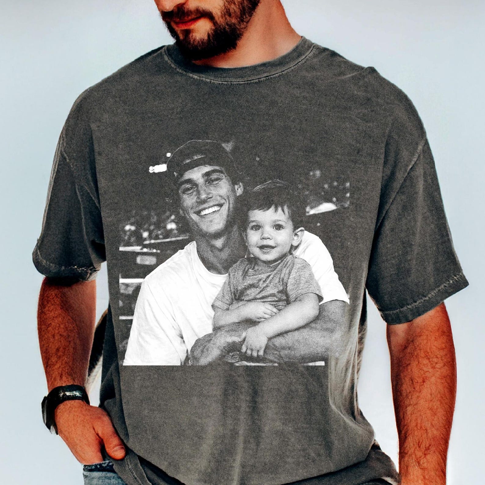 Custom Photo Retro Vintage Shirt, Father's Day Tee