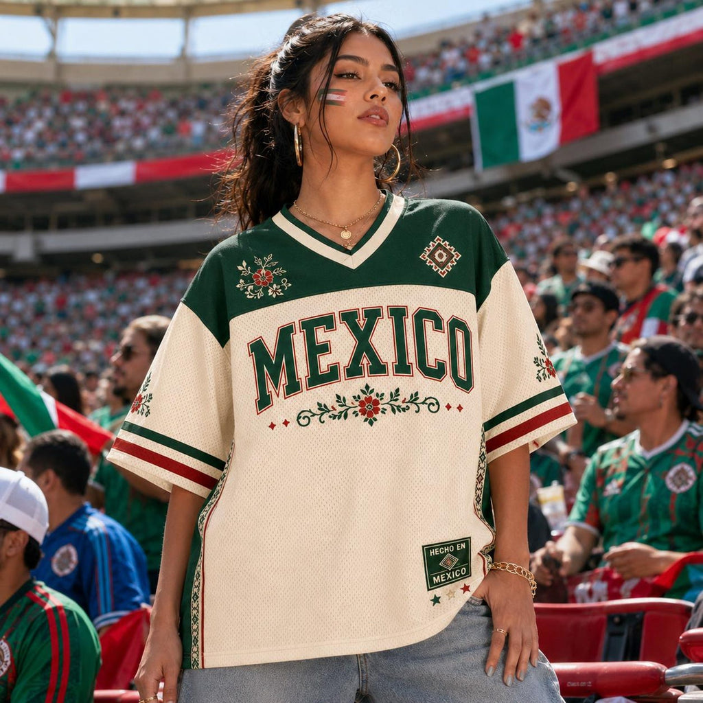 Personalized Soccer Jersey, Custom Name Mexico V Neck Jersey, Mexico Football Jersey, Mexico Football Shirt, Mexico Fan Gift